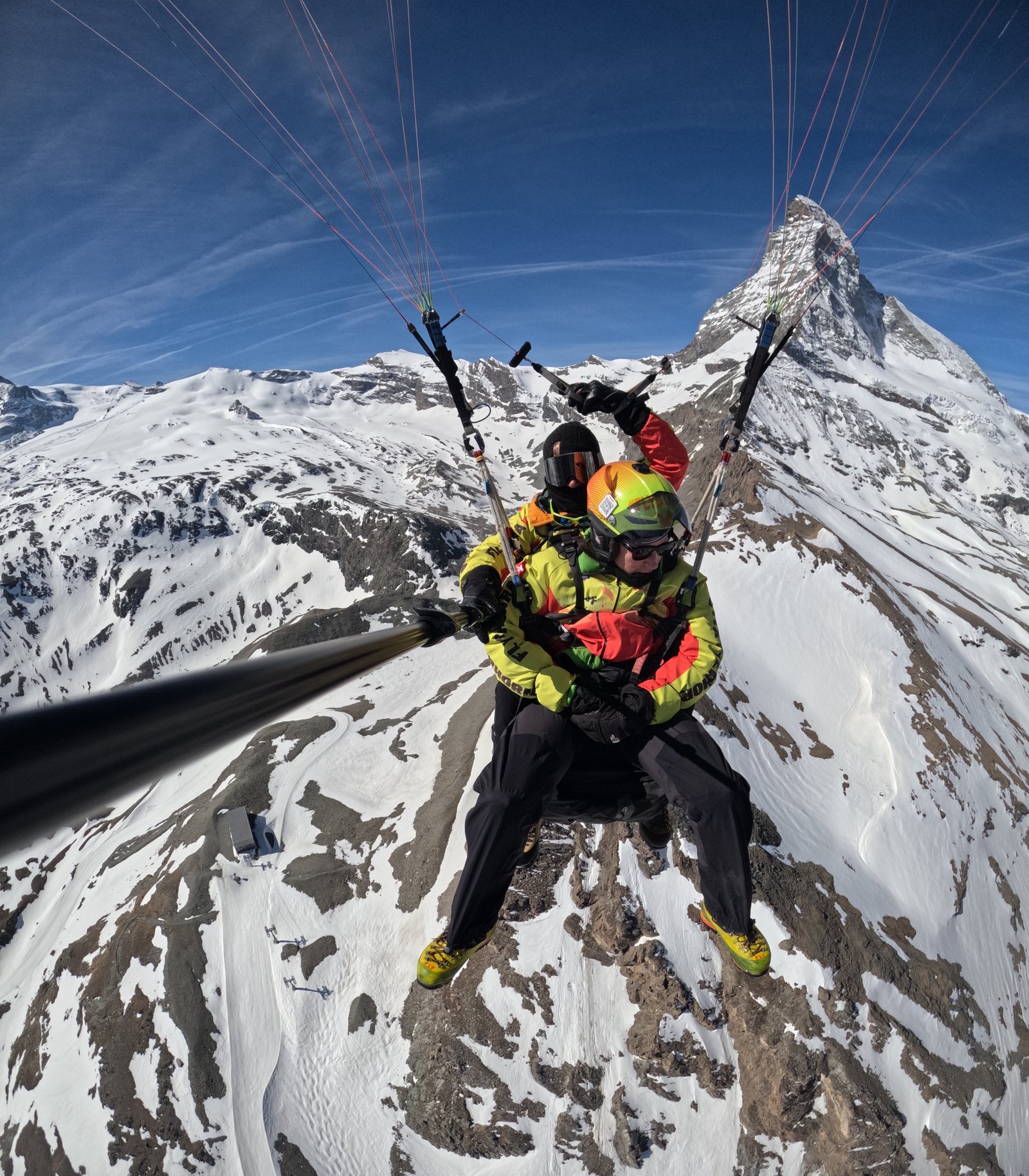 Paragliding over the Matterhorn